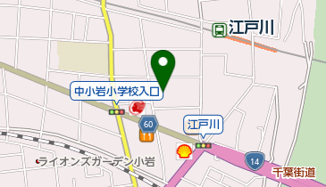 小岩の森公園の地図画像