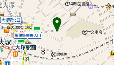 巣鴨公園の地図画像