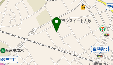 北大塚公園の地図画像