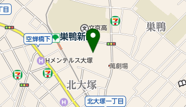 北大塚二丁目児童遊園の地図画像