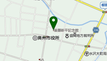 後藤新平記念館の地図画像