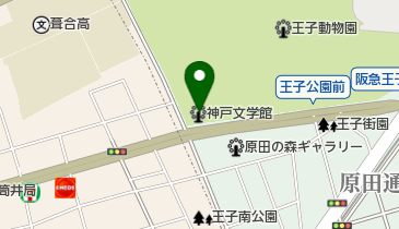 神戸文学館の地図画像