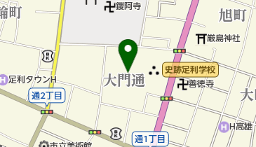 足利学校遺跡図書館の地図画像