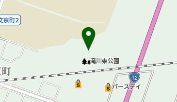 滝川東公園の地図画像