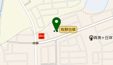 牧野史跡公園の地図画像