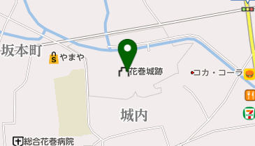 花巻城跡の地図画像