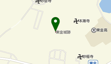 東金城跡の地図画像