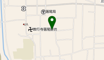 箸尾城跡の地図画像