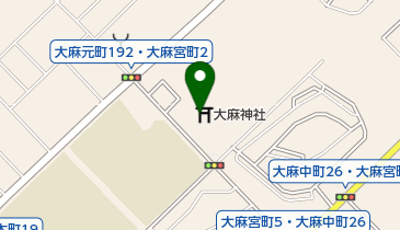 大麻神社の地図画像