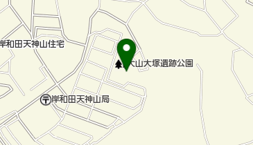 大山大塚古墳の地図画像