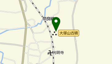 椿井大塚山古墳の地図画像