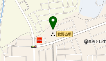 牧野古墳の地図画像