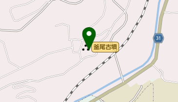 釜尾古墳の地図画像