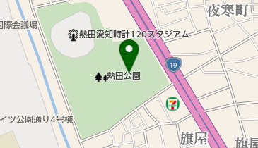 断夫山古墳の地図画像