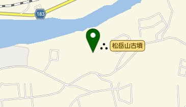 松岳山古墳の地図画像