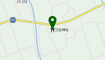 井田用会支石墓上石の地図画像