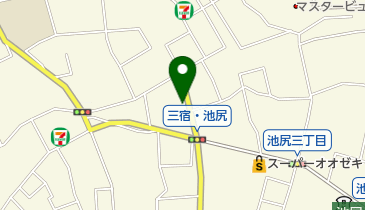烏山川緑道の地図画像