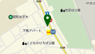 下馬すずかけ公園の地図画像