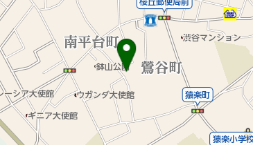 鶯谷緑地の地図画像