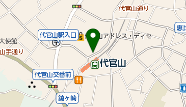 代官山公園の地図画像