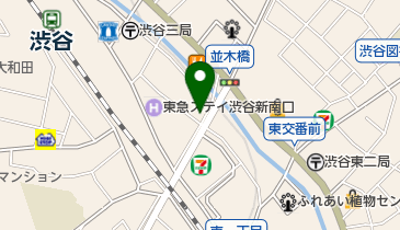 並木橋児童遊園地の地図画像