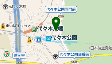 代々木深町小公園の地図画像