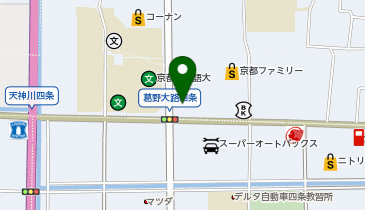 スターバックスコーヒー 京都四条葛野大路店の地図画像