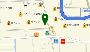 丸亀製麺 パワーモール前橋みなみ店の地図画像