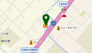 まいどおおきに食堂 和泉富秋食堂の地図画像