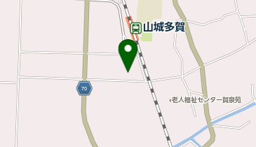 山城多賀郵便局の地図画像