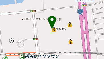 スターバックスコーヒー 越谷イオンレイクタウン kaze 2F カフェプラザ店の地図画像