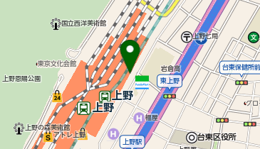 ユニクロ エキュート上野店の地図画像