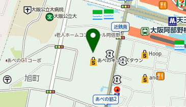 リラックマストア あべのキューズモール店の地図画像