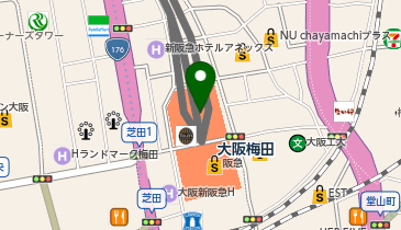 リラックマストア 大阪梅田店の地図画像