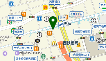 リラックマストア 福岡パルコ店の地図画像