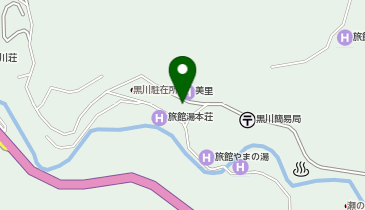りらっくまの湯 黒川の地図画像