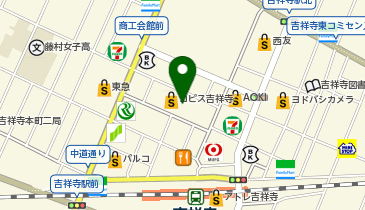 すみっコぐらしショップ 吉祥寺店の地図画像