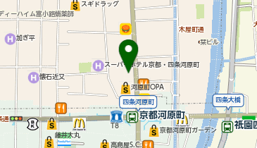 すみっコぐらしショップ 京都四条河原町店の地図画像