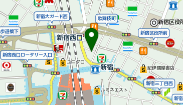 リラックマストア 新宿店の地図画像