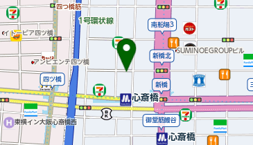 ダイビングスクール マレア大阪心斎橋店の地図画像
