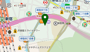 ダイビングスクール マレア新宿店の地図画像