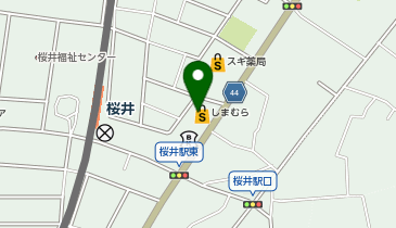 しまむら 桜井店の地図画像