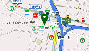 スターバックスコーヒー 麻布十番店の地図画像