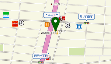 カーブス ヤマナカ岡崎北の地図画像