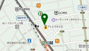 三井住友銀行 川越支店の地図画像