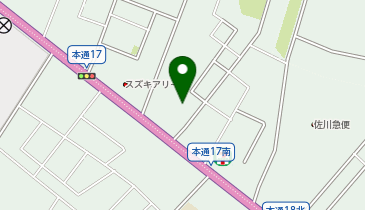 ガッツレンタカー 札幌白石店の地図画像