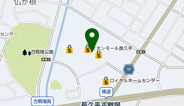 丸亀製麺 イオンモール長久手の地図画像