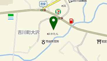 道の駅よかわの地図画像