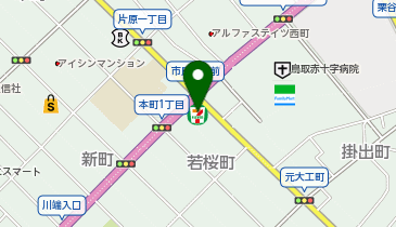 セブンイレブン 鳥取市民会館前の地図画像