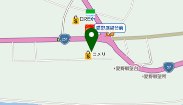 コメリハード&グリーン 愛野店の地図画像